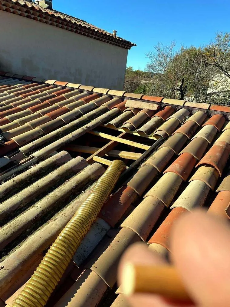 Charpente refaite — KLS Rénovation, couvreur dans les Alpes-Maritimes (06)